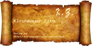 Kirchmayer Zita névjegykártya
